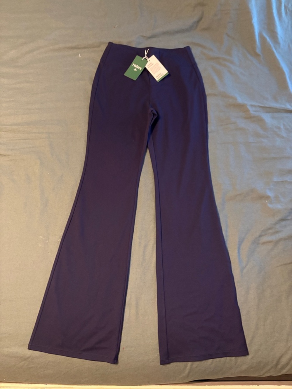 HALARA Womens Navy Flare Pants